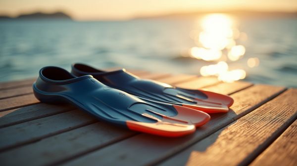 Flossen für Wassersport verbessern den Vortrieb und das Training