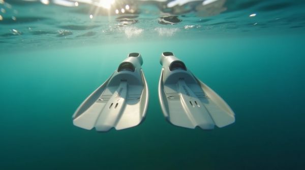 Flossen für Wassersport verbessern den Vortrieb und das Training